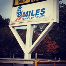 Miles Driving School Landmark Sign