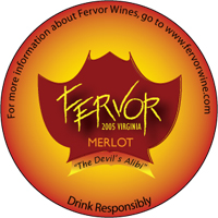 Fervor Merlot Wine Coaster