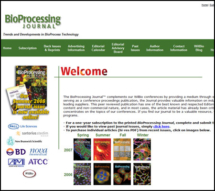 BioProcessing Journal Website