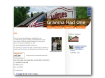Granma Had One Antiques 1st Website