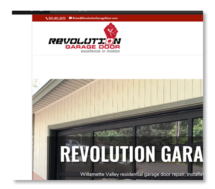 Revolution Garage Door Website