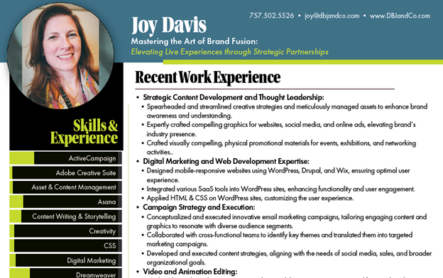 Download Joy Davis Resume